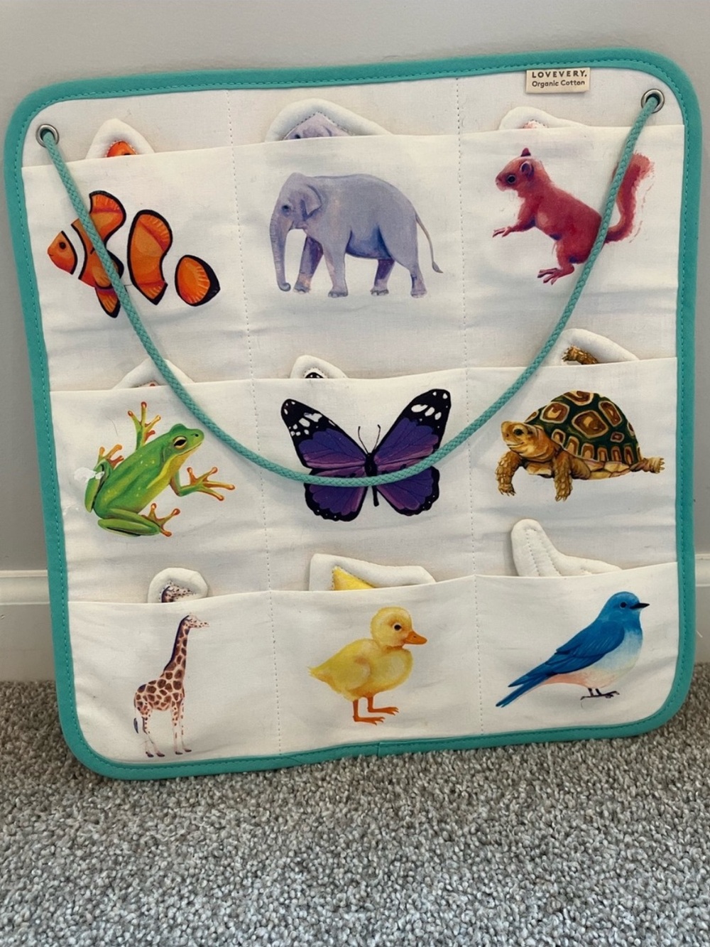 Lovevery Quilted Critter Pockets - Complete - The Realist Playkit